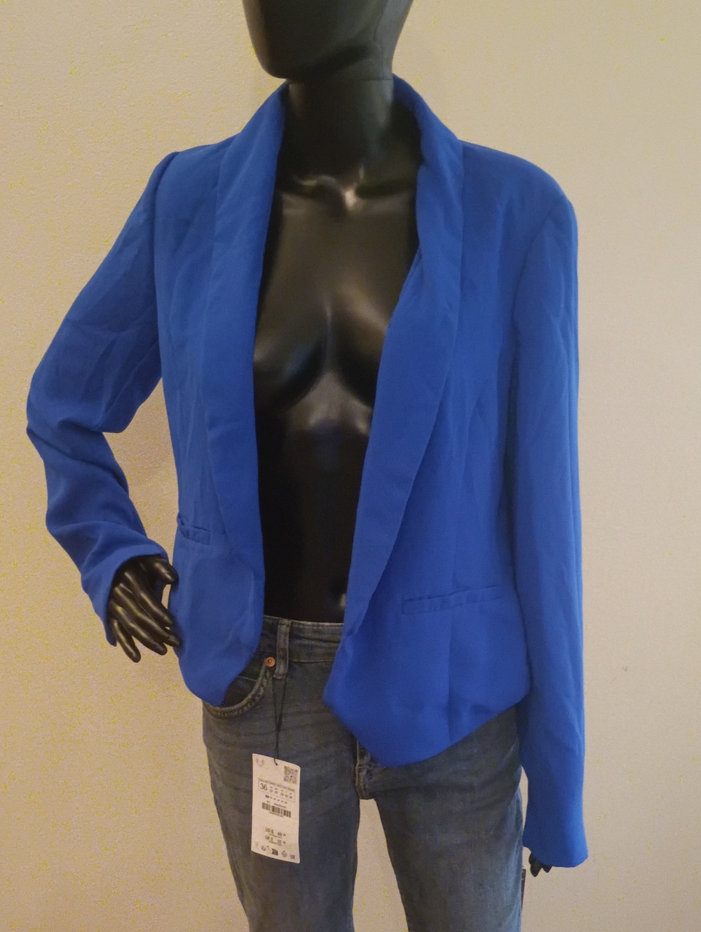 Forever 21 Cobalt Blue Open-Front Blazer